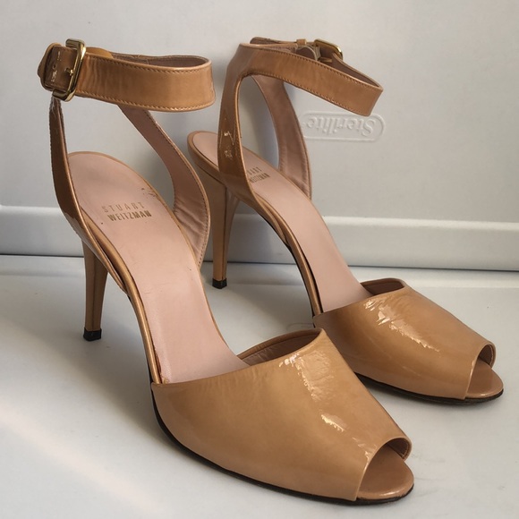 Stuart Weitzman UNIQUE!!! GORGEOUS! Patent leather ankle strap heels - Picture 7 of 8